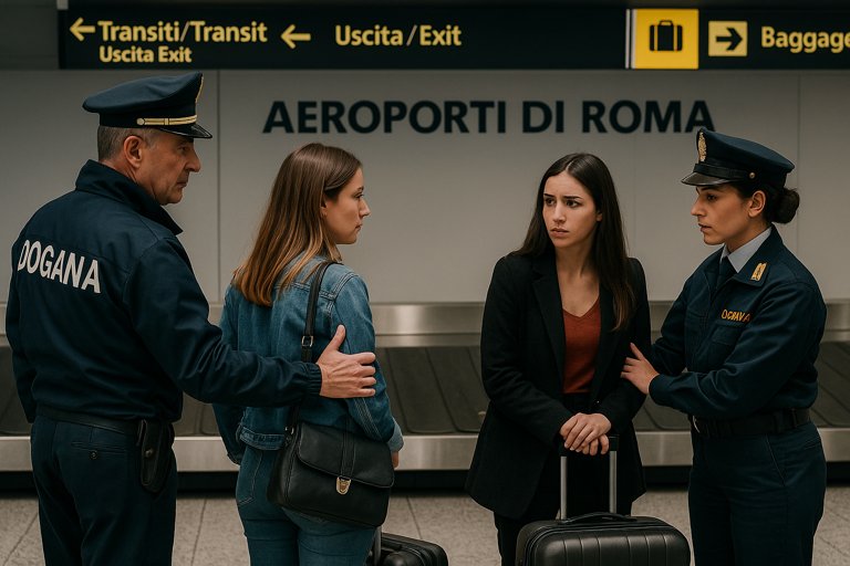 All’aeroporto di Roma Fiumicino due donne sono state arrestate per possesso di oltre 1.000.000 di euro in valigia. Il Ministero dell’interno ha avviato le indagini.